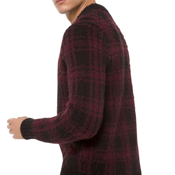 Michael Kors Wool Blend Plaid Sweater Sz: Medium - Picture 4 of 5